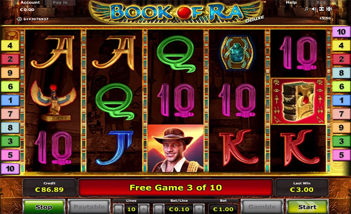 Book of Ra Deluxe online casino game